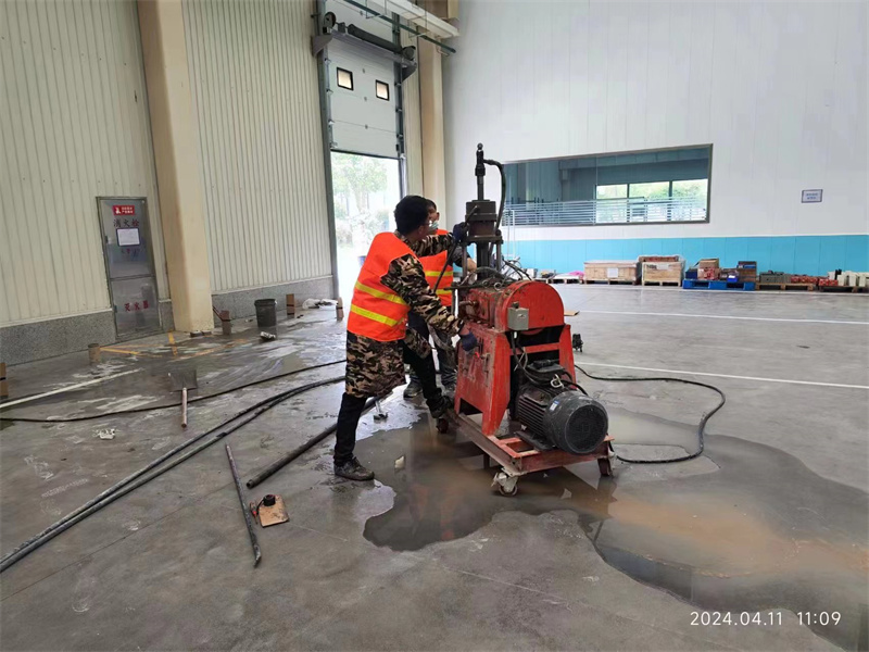 武山厂房地面下沉塌陷注浆加固施工